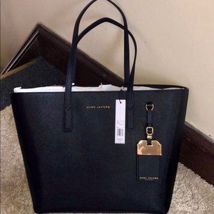 Marc Jacobs black and gold tote bag, brand new!